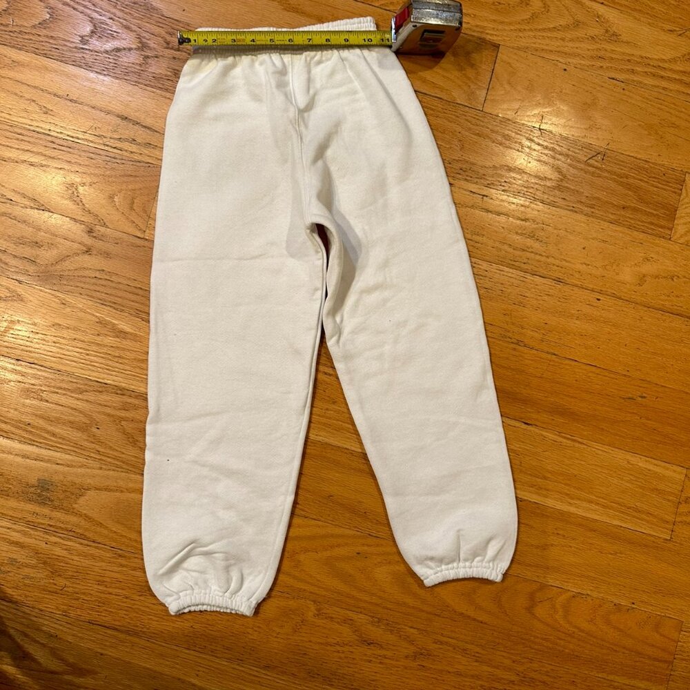 SOFFEE BRAND GIRLS SIZE S WHITE SWEATPANTS NEVER WORN